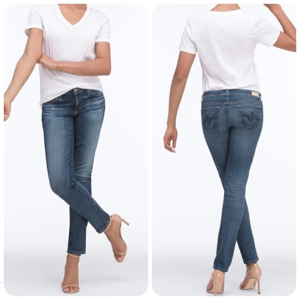 AG ADRIANO GOLDSCHMIED Jeans Women’s 24R Blue Stilt Cigarette Leg LIKE NEW